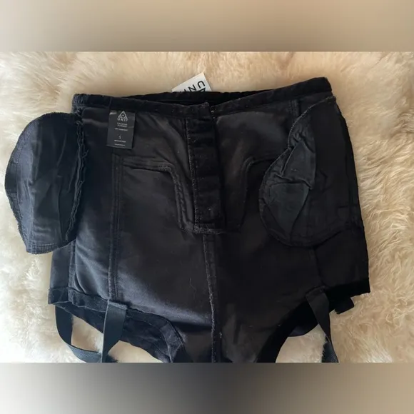 Rare UNIF Velvet Garter Shorts — Archived — Size S — Perfect Condition