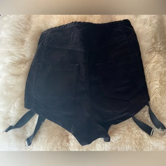 Rare UNIF Velvet Garter Shorts — Archived — Size S — Perfect Condition