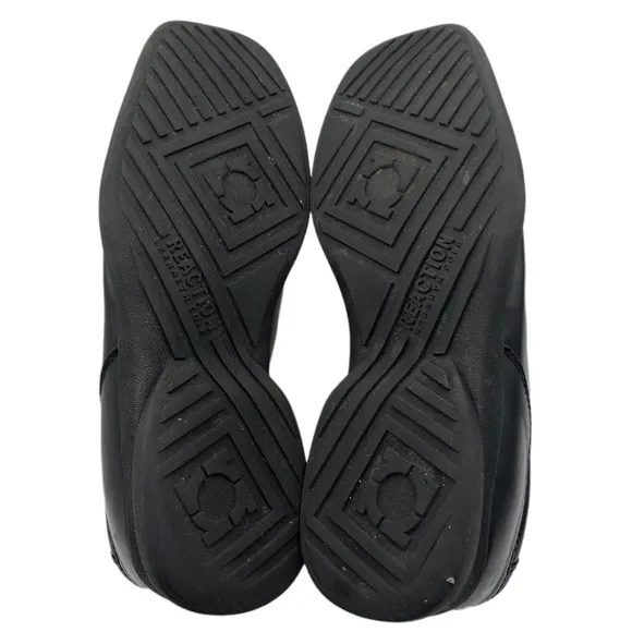 Reaction Mens Slip On Black Dress Loafers