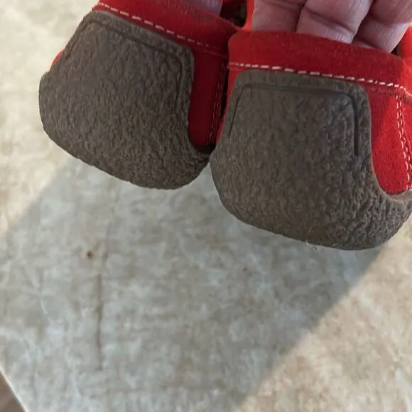 Red Handmade Loafers Size 7