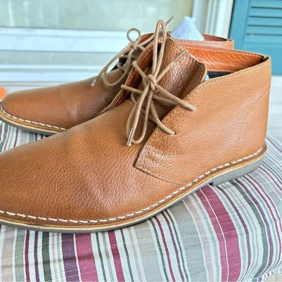 Red Tape Desert Boots In Brown Leather
