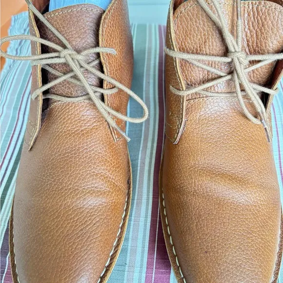 Red Tape Desert Boots In Brown Leather