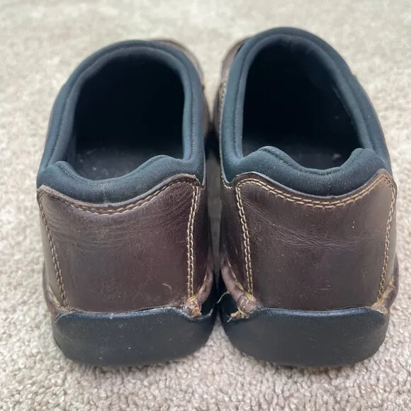 Red Wing Loafers Mens 9 Brown Leather Slip On Oil Resistant Slip Resistant #4054