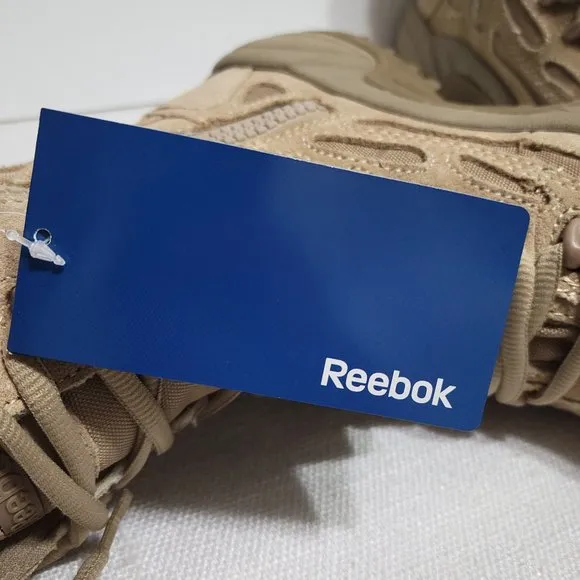 Reebok Boots Tactical Military Men's Sz 5.5 Zip Composite Safety Toe Work F 4313