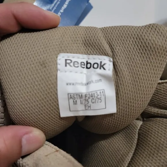 Reebok Boots Tactical Military Men's Sz 5.5 Zip Composite Safety Toe Work F 4313