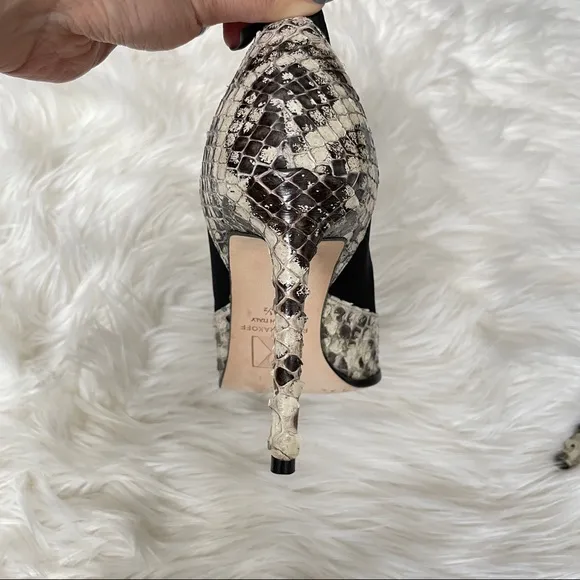 Reed Krakoff Snakeskin Stretch Jersey Ankle Boots