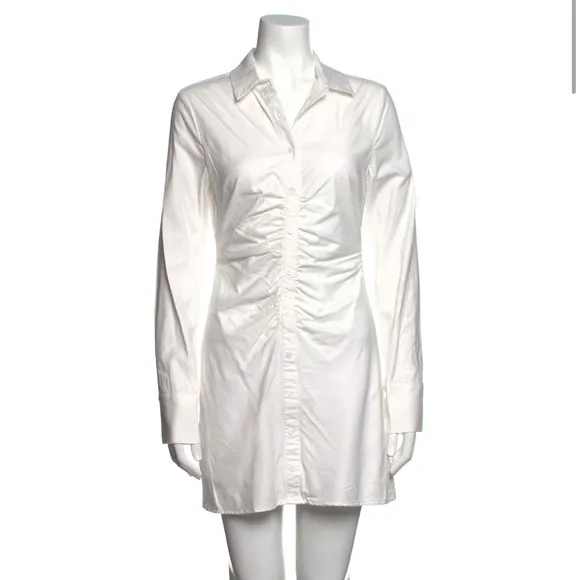 Reformation White Shirt Dress — Size S — Host Pick — Like New