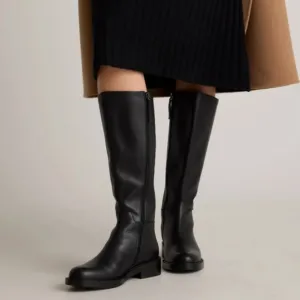 Regence Canada Black Leather Riding  Boots SIZE 9.5