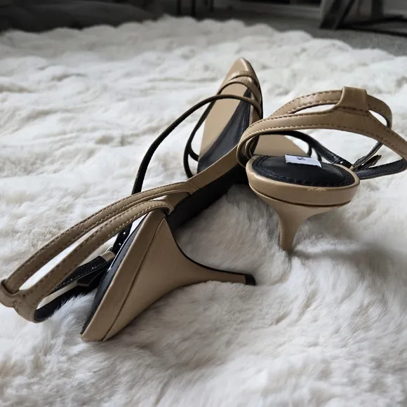 Reiss Bali Strappy Sandals In Biscuits Size 37