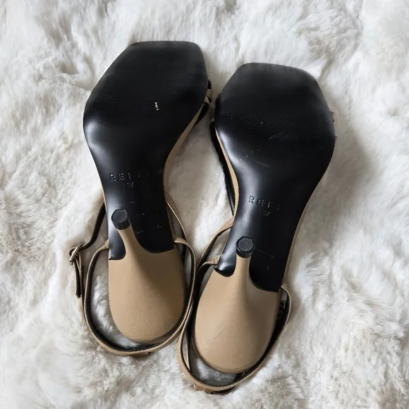 Reiss Bali Strappy Sandals In Biscuits Size 37