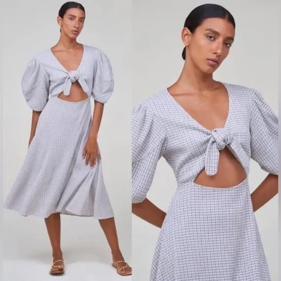 Rhode Ginny midi dress in lilac lavender NWOT