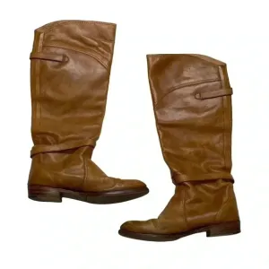 Riding boot Campus equestrian cowboy harness Frye Dorado tan size 7.5