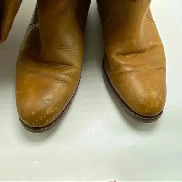 Riding boot Campus equestrian cowboy harness Frye Dorado tan size 7.5