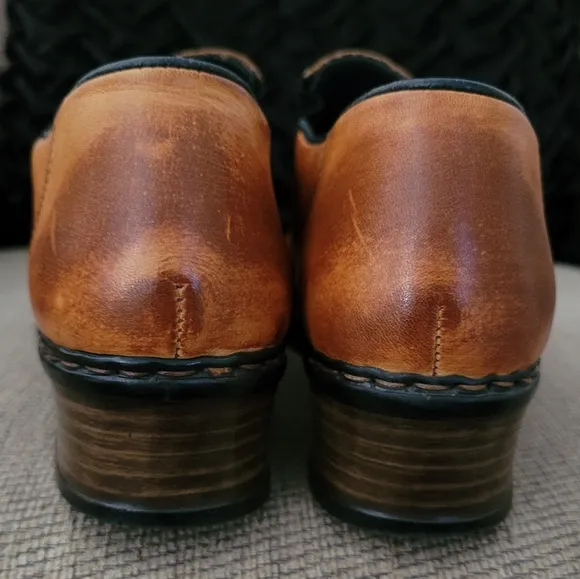 RIEKER ANTI STRESS GENUINE LEATHER DISTRESSED SLIP ON LOAFERS