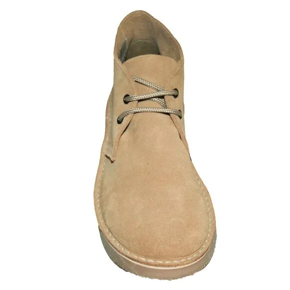Roamers Mens Real Suede Round Toe Unlined Casual Desert Ankle Boots /Shoes / Cam