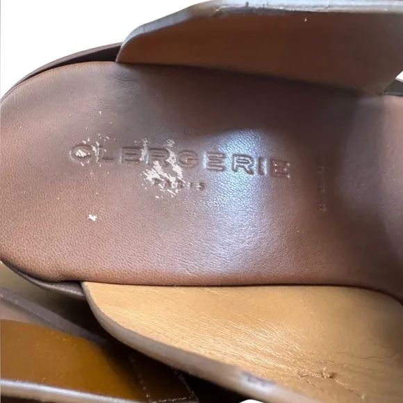 Robert Clergerie Fisherman Leather Platform Sandals 40