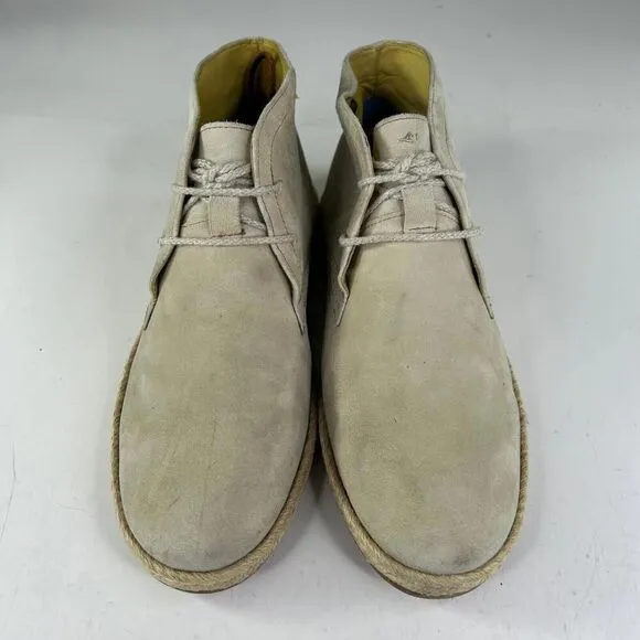 Robert Graham Kamiko Chukka Boots US 10.5 D Tan Nubuck Lace-Up Desert Boot