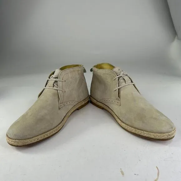 Robert Graham Kamiko Chukka Boots US 10.5 D Tan Nubuck Lace-Up Desert Boot