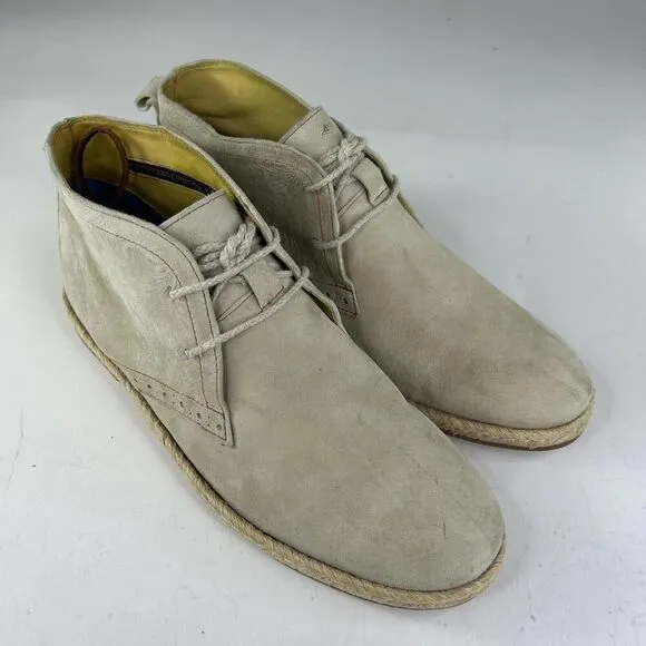 Robert Graham Kamiko Chukka Boots US 10.5 D Tan Nubuck Lace-Up Desert Boot
