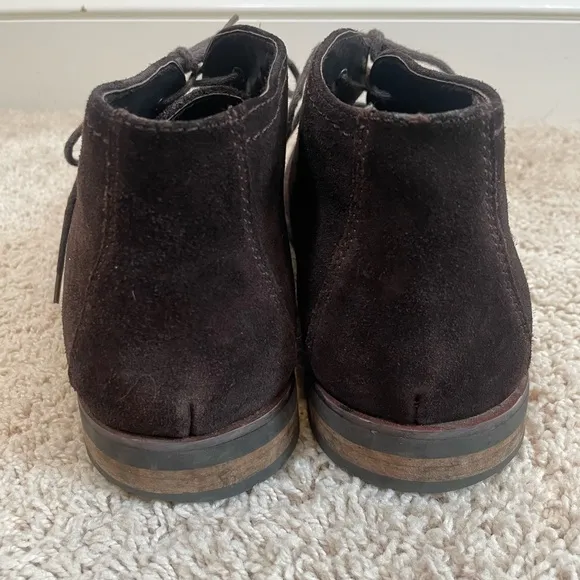 Robert Wayne Men's Sz 11.5 D Tatum Lace Up Chukka Desert Boots Shoes Brown Suede