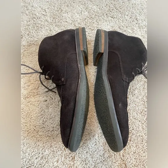 Robert Wayne Men's Sz 11.5 D Tatum Lace Up Chukka Desert Boots Shoes Brown Suede