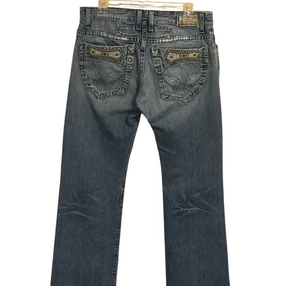 Robin’s Jean Men’s Killer Flap Slim Fit Jeans 34x31