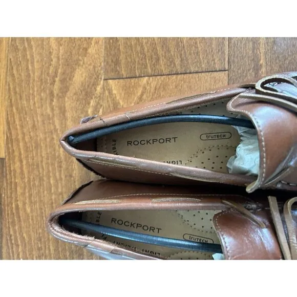 Rockport Rhyder Tie Slip-On Men's Mahogany Loafers Men's NEW Size 7 W
