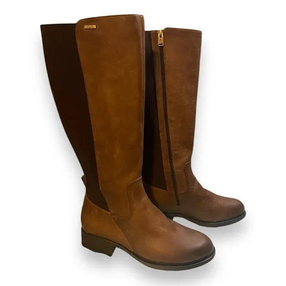 Rockport Women’s Leather Hydro-shield Waterproof Knee-high Riding Boots Sz 9.5