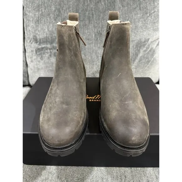Rockport Women's Ryleigh Gore Chelsea Boots Waterproof Size 6.5 Dark Olive Brown