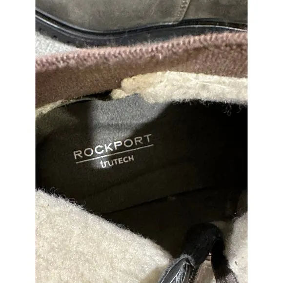 Rockport Women's Ryleigh Gore Chelsea Boots Waterproof Size 6.5 Dark Olive Brown
