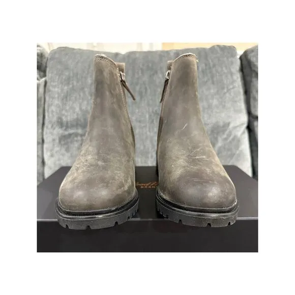 Rockport Women's Ryleigh Gore Chelsea Boots Waterproof Size 6.5 Dark Olive Brown