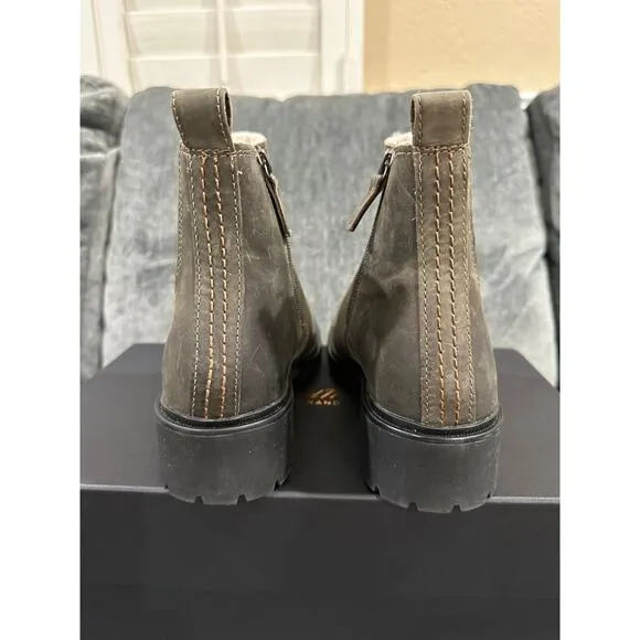Rockport Women's Ryleigh Gore Chelsea Boots Waterproof Size 6.5 Dark Olive Brown