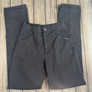 Rocky Mountain Size 11 Black Horse Riding Jeans Torn Hems For Boots