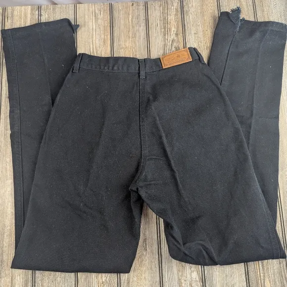 Rocky Mountain Size 11 Black Horse Riding Jeans Torn Hems For Boots