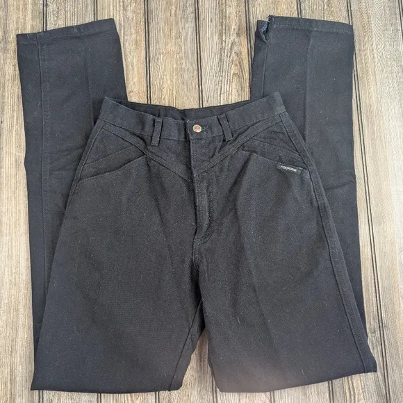 Rocky Mountain Size 11 Black Horse Riding Jeans Torn Hems For Boots