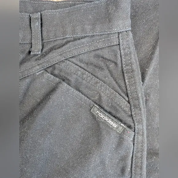 Rocky Mountain Size 11 Black Horse Riding Jeans Torn Hems For Boots