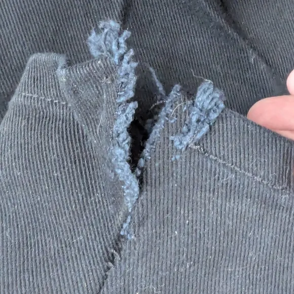 Rocky Mountain Size 11 Black Horse Riding Jeans Torn Hems For Boots