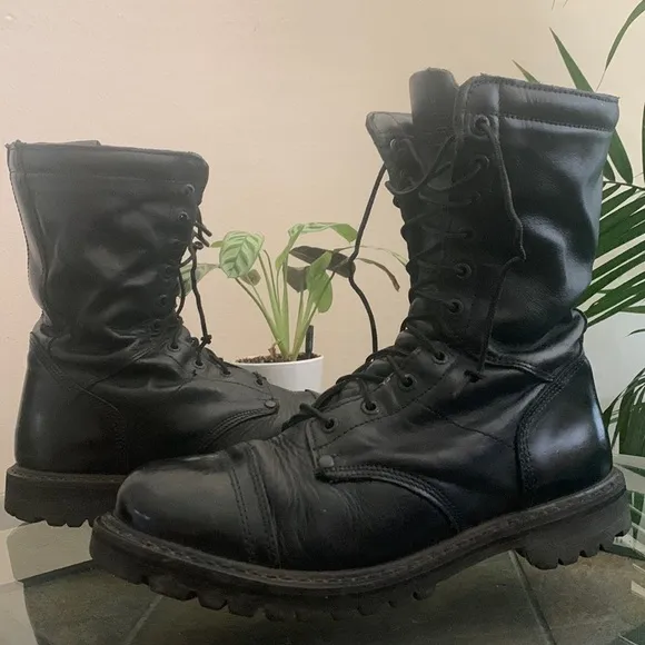 Rocky Paratrooper Side Zipper Jump Waterproof Military Combat Boots