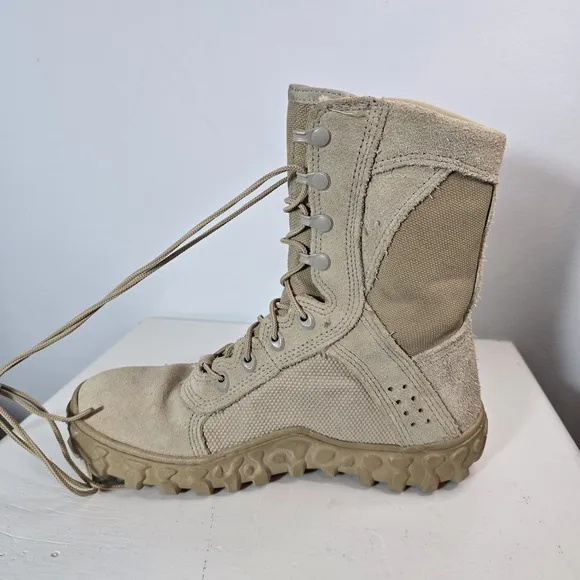Rocky S2V Military Combat Boots Men’s 8.5 Tan