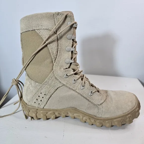 Rocky S2V Military Combat Boots Men’s 8.5 Tan