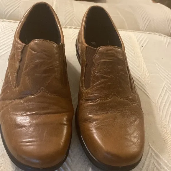 Romika Cassie 24 Slip-On Leather Loafers in Brown NWOT