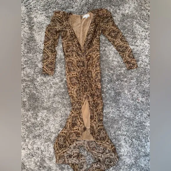 Ronny Kobo Astrid Paisley Print Women’s Midi Dress EUC SIZE M
