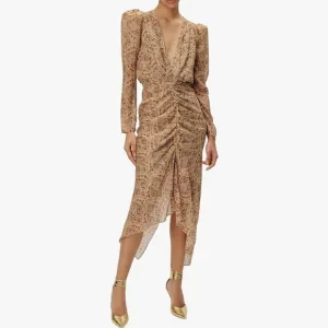 Ronny Kobo Astrid Paisley Print Women’s Midi Dress EUC SIZE M