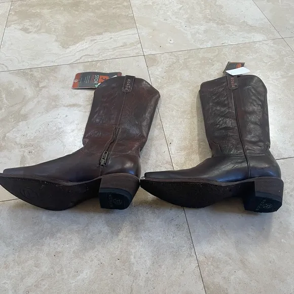 Roper New Arizona Desert Leather Cowboy Boots