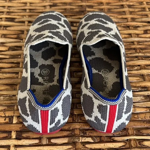 Rothy’s cowgirl print kid’s loafers