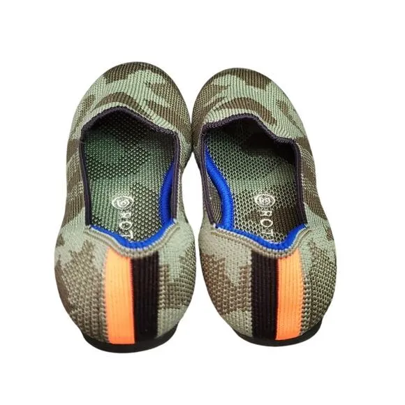 Rothy's Kids Camo Slip On Loafers, Size 11