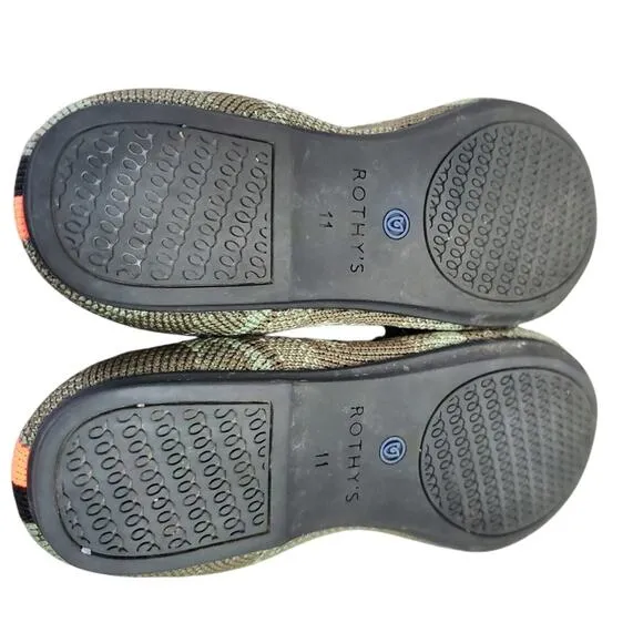Rothy's Kids Camo Slip On Loafers, Size 11