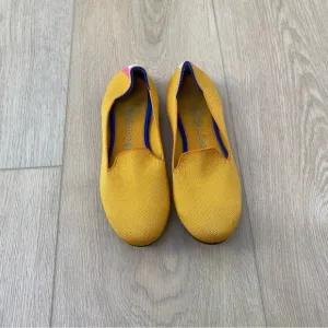 Rothy's Lemon Drop Yellow Slip On Loafers Size 7