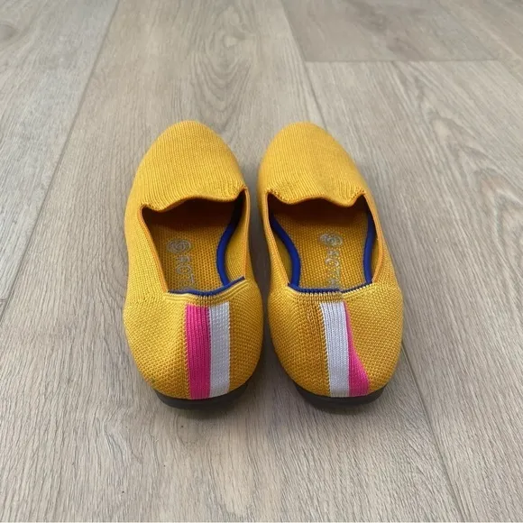 Rothy's Lemon Drop Yellow Slip On Loafers Size 7