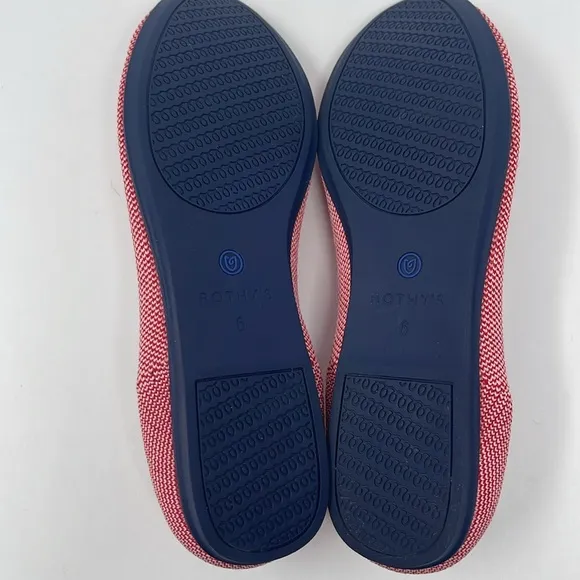 ROTHY’S: Lollipop Loafers. Rare/Retired. Red/White. Size 6. Slip On